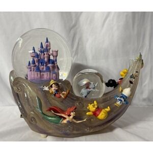 Vintage 1992 Wonderful World of Disney Friend Like Me Musical Snowglobe